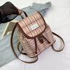 Schoolbag double shoulder foreign air bag women's 1011 new summer plaid women's backpack fashion student commuter bag high value backpack