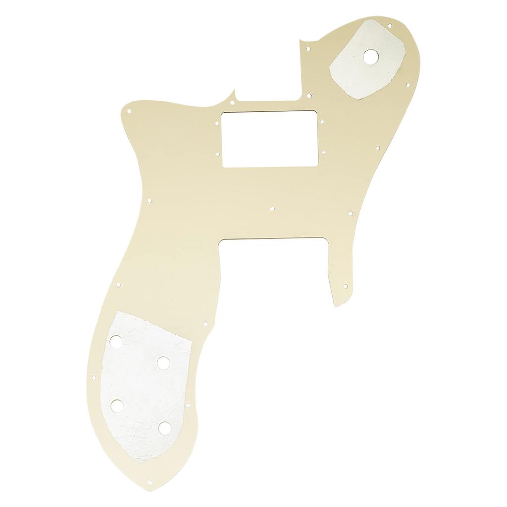 Musiclily Pro Telecaster Pickguard for Wide Range Humbucker Fender Tele Custom Electric Aged White Pearl 4P 16-hole American/Mexican '72 Guitar,