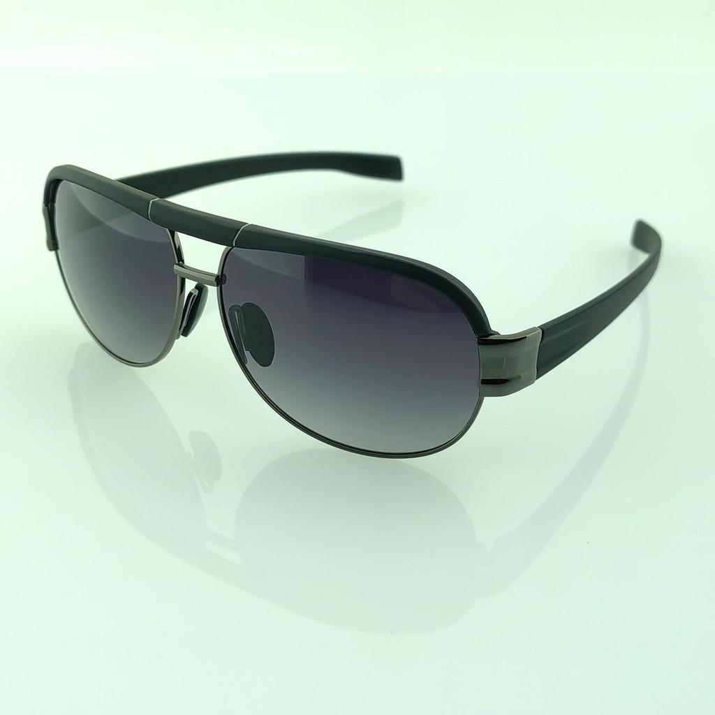 New Men's Large Frame Polarized Aviator Sunglasses with UV Protection - European & American Fashion Metal Design (8985 Series)