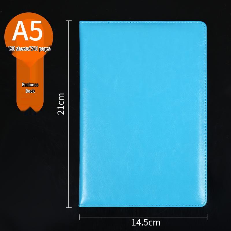 PU Leather Hardcover Creative Notebook - Customizable Diary for Office Use A5
