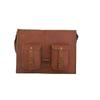 Goat Leather Messenger Bag Office School 15 In Laptop Satchel Crossbody Bags