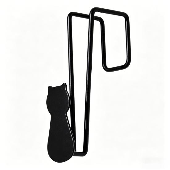 

Door Back Hook No Punching Stable Load-Bearing Hanger Nail-Free Compact Space-Saving Organizer for Bedroom чорний
