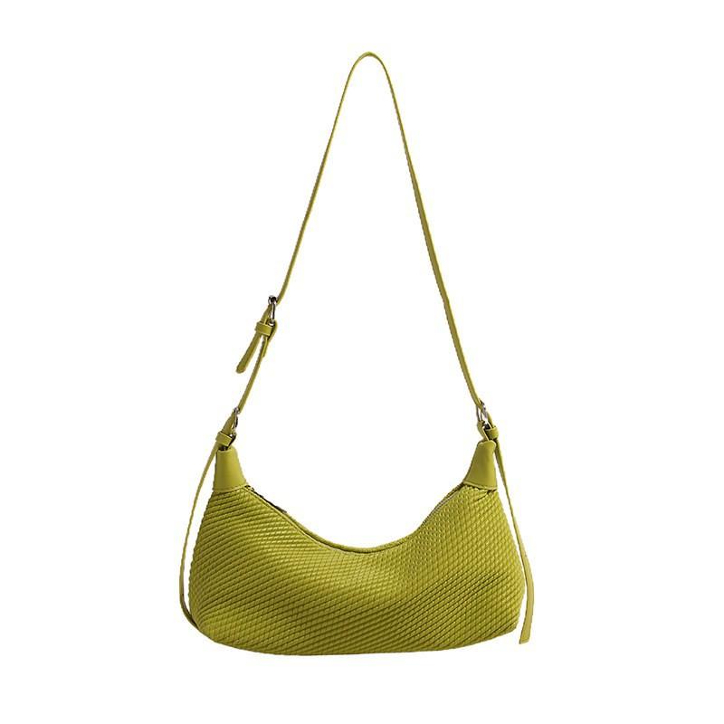 

Korean Style Simple High-end Bag Feminine Temperament All-matching Commuting Cross-body Underarm Stick зелений
