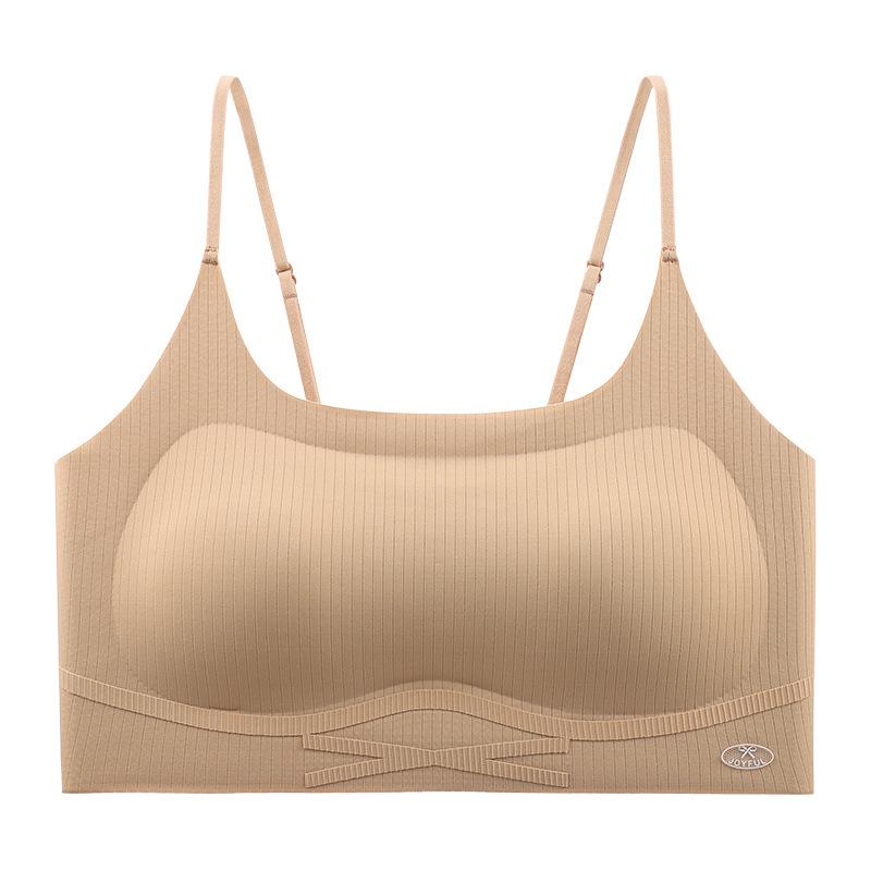 Liquid Foundation Bra Seamless Tube Top Anti-light Beautiful Back Underwear Small Chest Small Suspender Thin Shoulder Strap Underwear