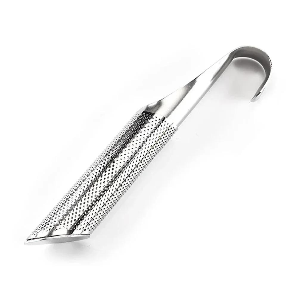 1 Pc Tea Strainer Stainless Steel Infuser Pipe Design Touch Feel Holder Tool Tea Spoon Infuser Filter