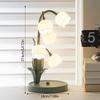1PC Bedroom Bedside Table Lamp, Flower Country Table Lamp, Modern Simple Living Room Dining Room Environment Lamp, Study Table Lamp