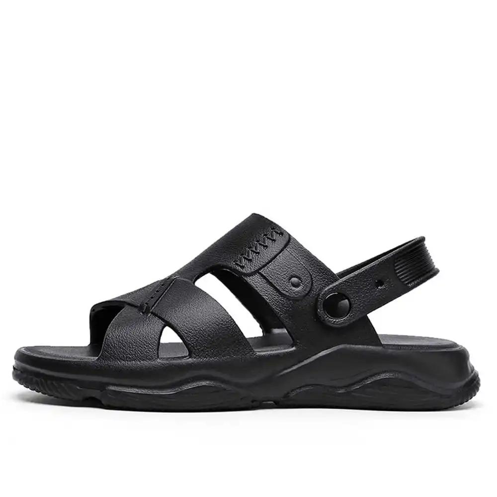 Round Foot Spa Luxury Flat Sandals Men's Shoes White Slipper Boots Sneakers Sport Losfers Model Shoos Classical Imported