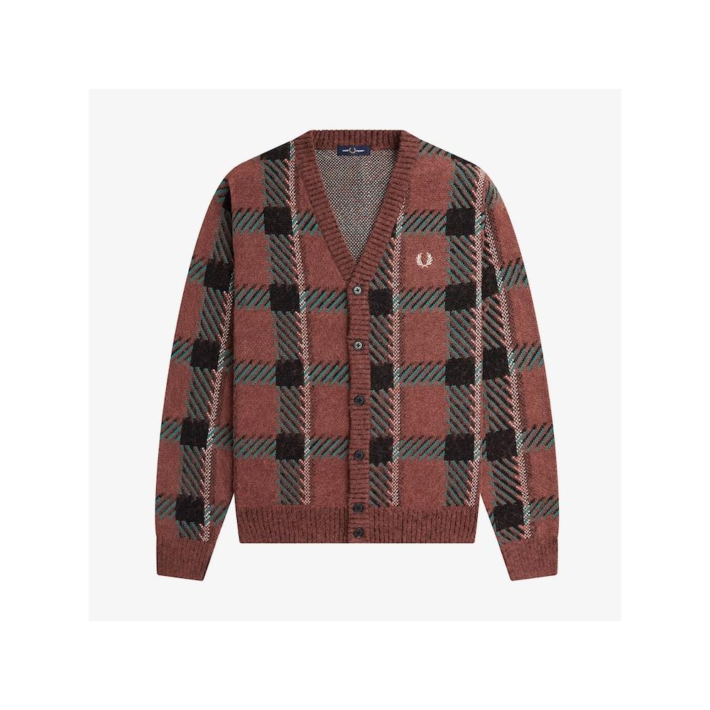 

Fred Perry [headquarters Genuine] Fred Perry [sharp] Glitch Tartan Cardigan S54 Afpm2336531 S54 qzgAfpm2336531 S54 M