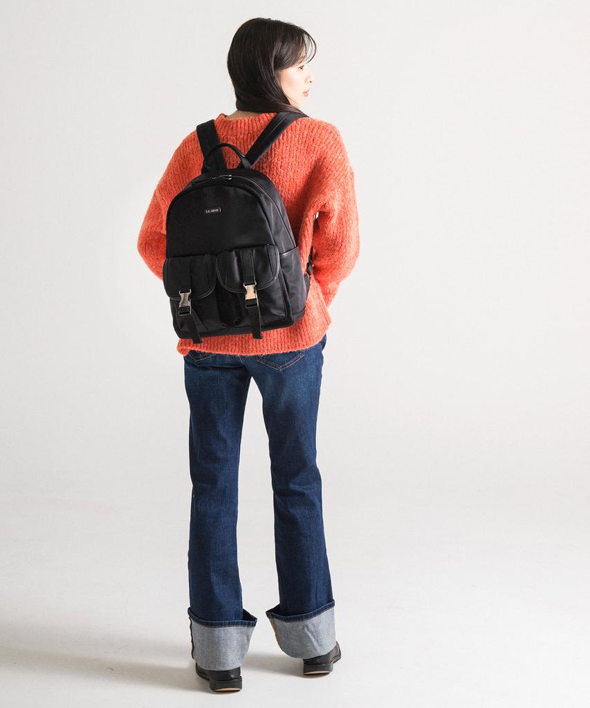Lemine Nylon Twill Day Bag (Black)