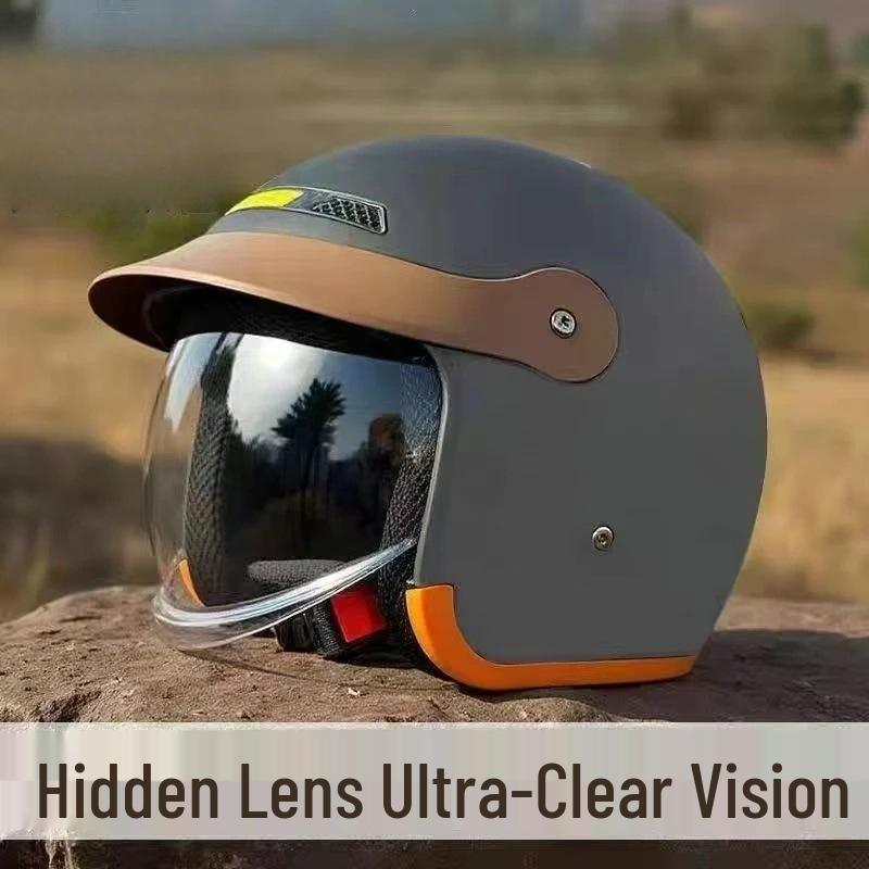All-Season Universal Safety Helmet for Electric Bicycles and Motorcycles - Full Face and Half Helmet for Men and Women
