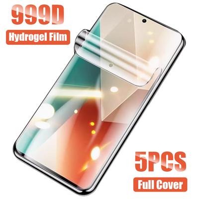 5PCS Hydrogel Film For Xiaomi Redmi Note 15 14 13 14 12 Pro Plus 5G Screen Protector For Redmi Note 11 10 9 Pro 12S 11S 10S 9S