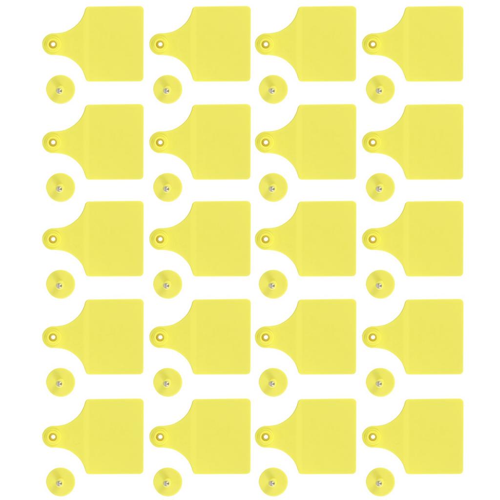 20 Set Livestock Identification Blank Ear Tag for Goats Sheep Cattle Cows Pigs Farm Supplies