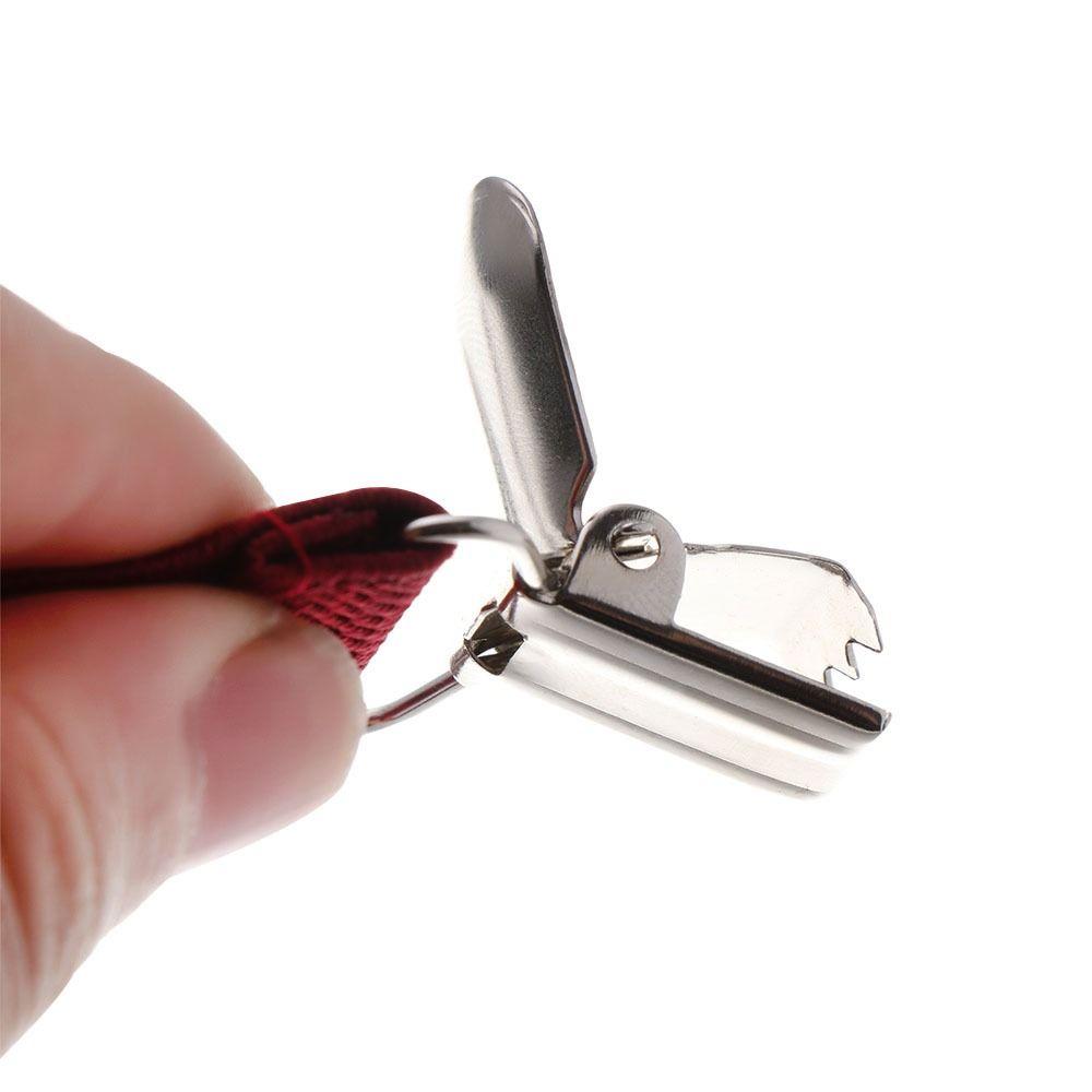 Solid Color Strap Clip For Children Tie Suspenders Set Suspenders Clips Bow Tie Hanging Pants Clip