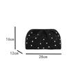 Trend Studded Women's Luxury Clutch Leopard Print Magnetic Clasp Clip Bag Designer High-end Cloud Bag Dinner Lipstick Coin Purse