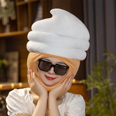 Шляпа из мороженого, декоративная игрушка для косплея, головной убор для карнавальной вечеринки, праздника Хэллоуина