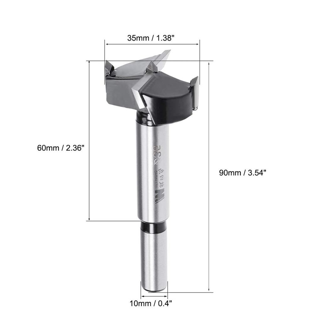 Edinstry Tungsten Carbide Bore Forstner Woodworking Hole Drill Forstner Drill Wood Hole Hinge Hole Boring Bit 1pc Bit, Bit, Opener, Bit, Bit, Saw,