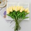 12pcs Artificial Tulip Latex Real Touch For DIY Bouquets Wedding Party Mother's Day Easter Spring Home Dining Decoration