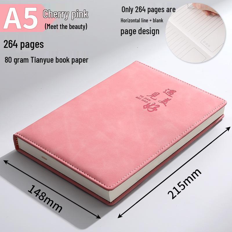 Custom B5 Notebook Gift Set with Thickened Cover, A5 Business Diary, and Logo Printing.