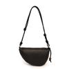 Fashionable Genuine Leather Cow Horn Bag, Crossbody Women's Bag, Versatile Commuting Bag, Top Layer Cowhide Dumpling Bag, Shoulder Bag