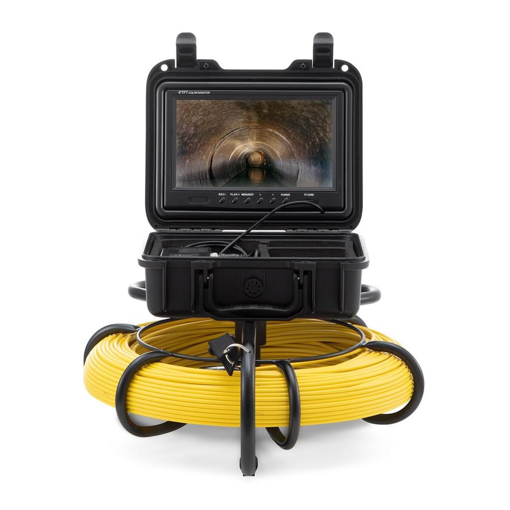 Kanalinspektionskamera Rohrinspektionskamera mit 512Hz Sonde 9 Zoll 720p Bildschirm 300 Fuß