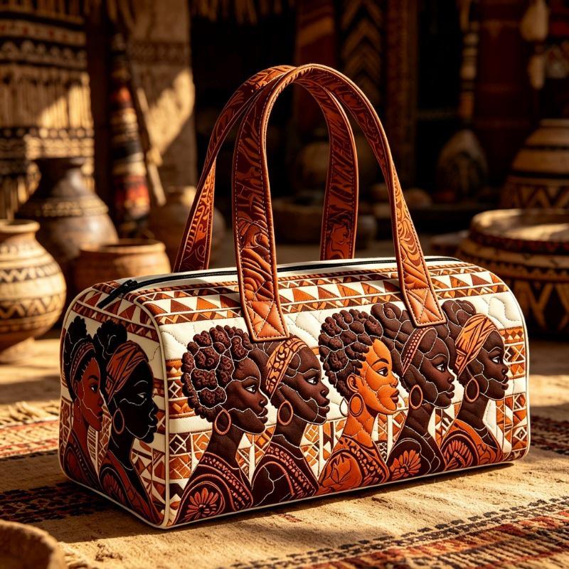 3D Independent Station Bus Series Women's Travel Yoga Handbag with Fashion Print
