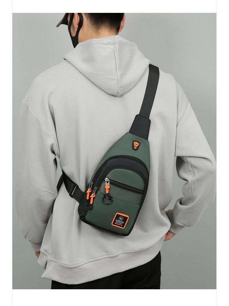Men's Trendy Multi-Layer Crossbody Chest Bag - 2025 Wear-Resistant, Stylish, Portable Shoulder Backpack