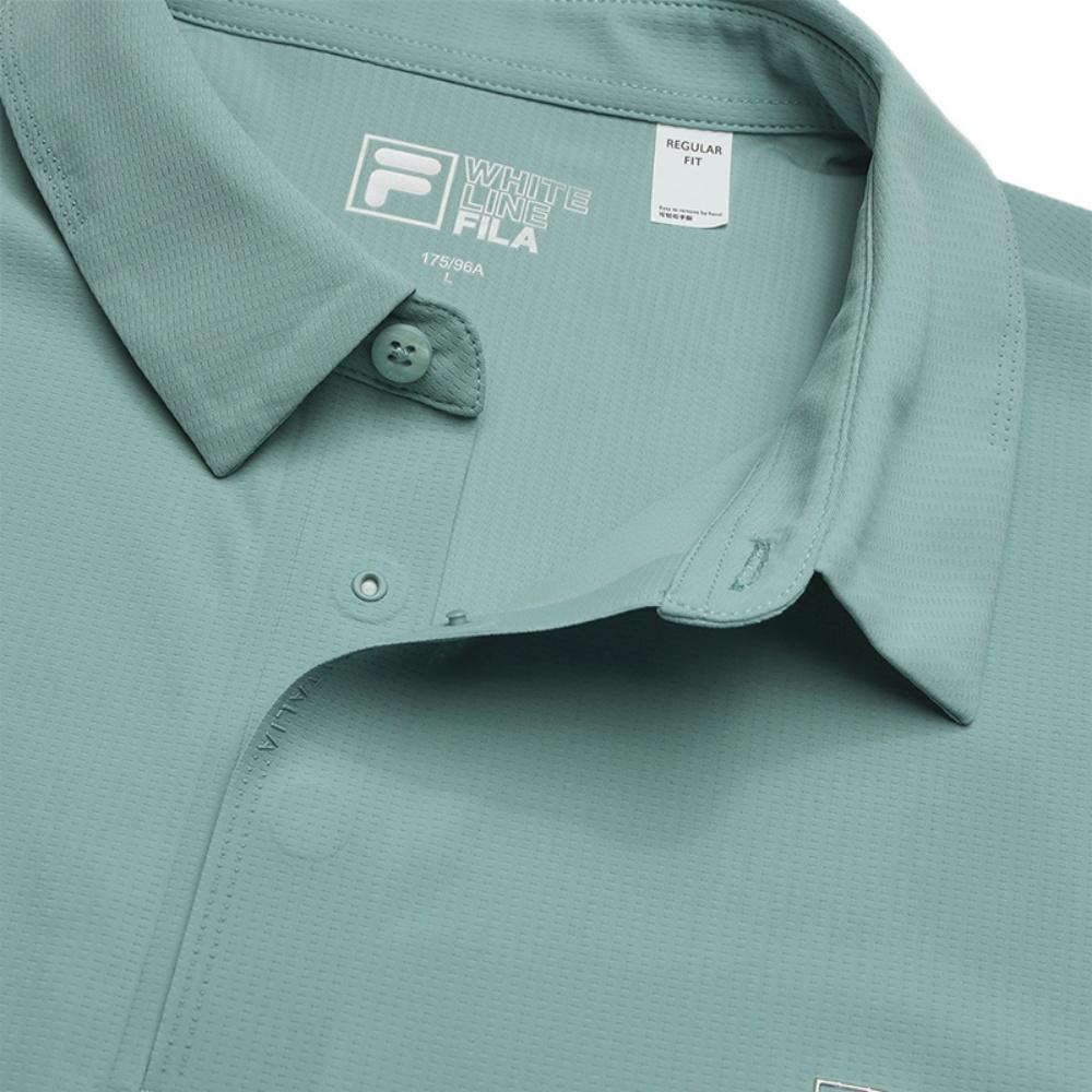 New FILA Lifestyle Polo Shirt Men's Mineral Blue F11M523110F-DB