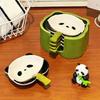 4/6Pcs Stackable Cartoon Panda Snack Dish Creative Ingredients Sauce Plate  Hotpot