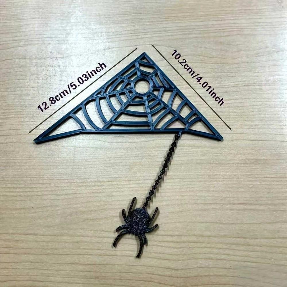 Creepy Spider Web Corner Decor Plastic Spider Prank Ornament Hanging Spider Ornament  Haunted House