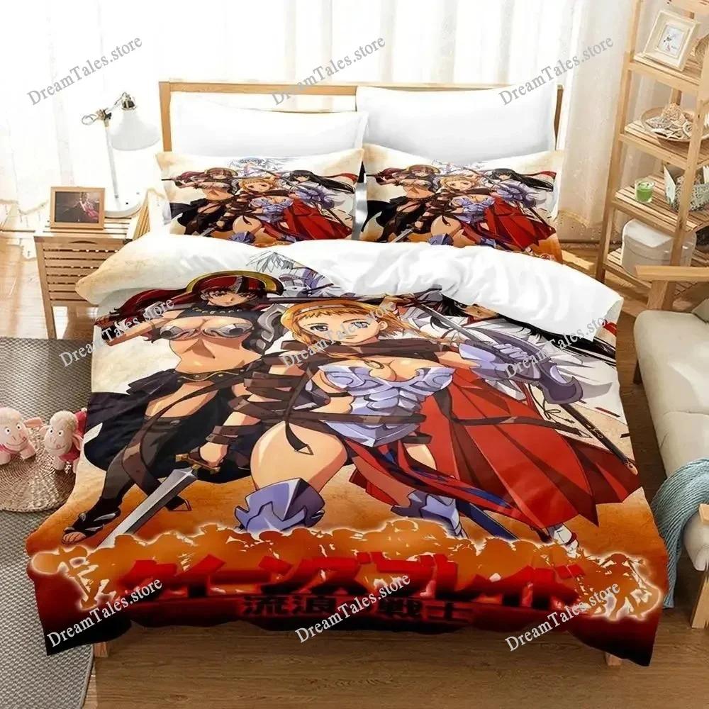 Queen Blade Bedding Set Japan Anime Cartoon Duvet Cover Set Comforter Bedspread Linen Twin Single Size Printed Home Textile