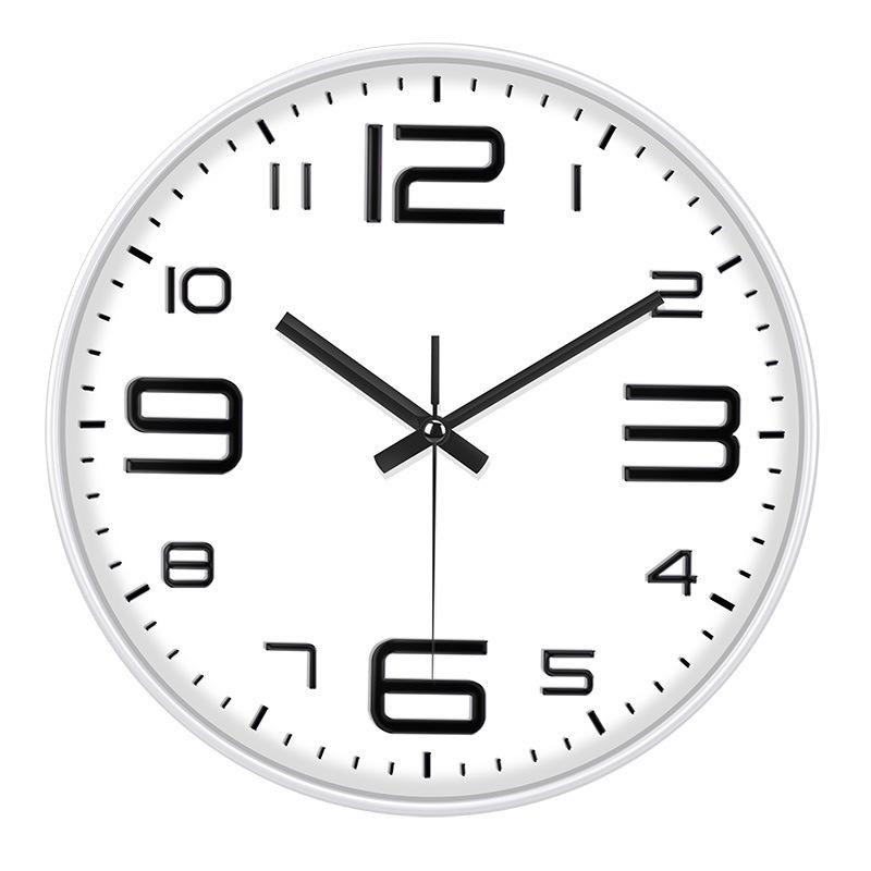 16 Inches 40 Cm Fashionable Living Room Home Bedroom Clock Silent Fresh Wall Clock Light Luxury Personality Nordic