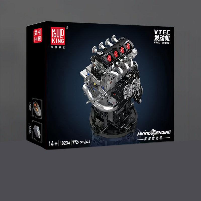 Mould King 10088 535pcs Technical Electrically Driven V8 Engine Building Block Model Kit For Adults Creative Assembly Brick Toys