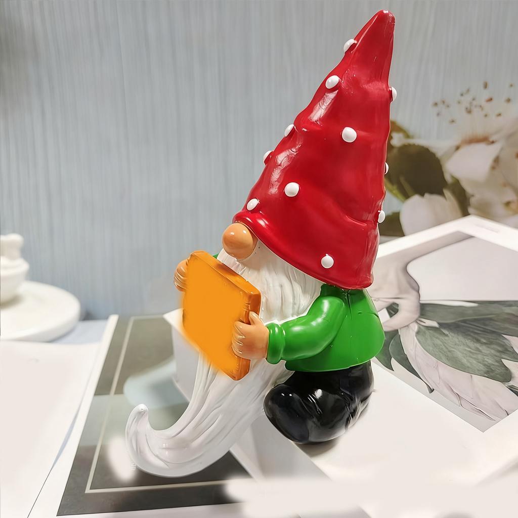 Christmas Dwarf Decorative Ornament, -Bearded Dwarf Hook Desktop Creative Festival Resin Ornament