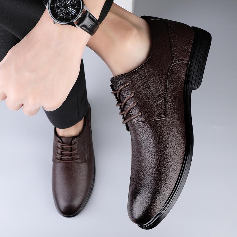 Summer Loafers Men's Business Leather Shoes Moccasin Shoes Breathable Men Casual Comfortable Shoes Men Men's Sneakers Dress Male