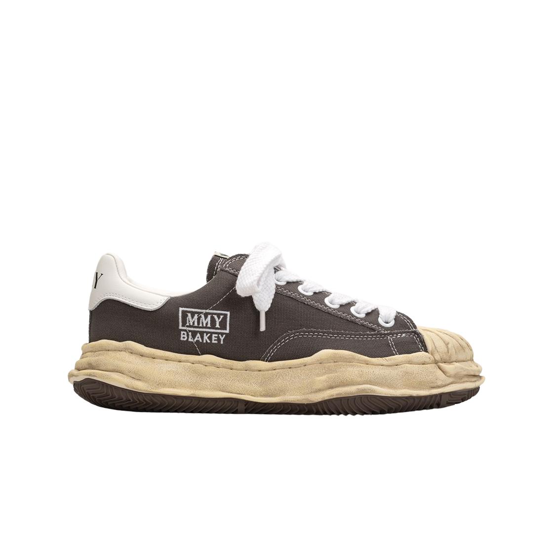 

Maison Mihara Yasuhiro Blakey Og Dyed Sole Canvas Low-top Sneakers Gray EU 40