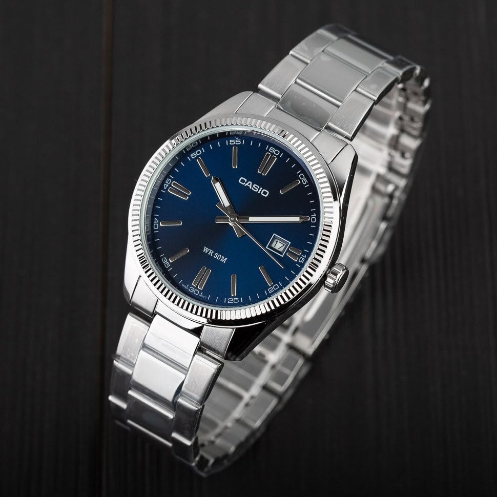 Casio Bracelet Men's MTP-1302PD, Blue,