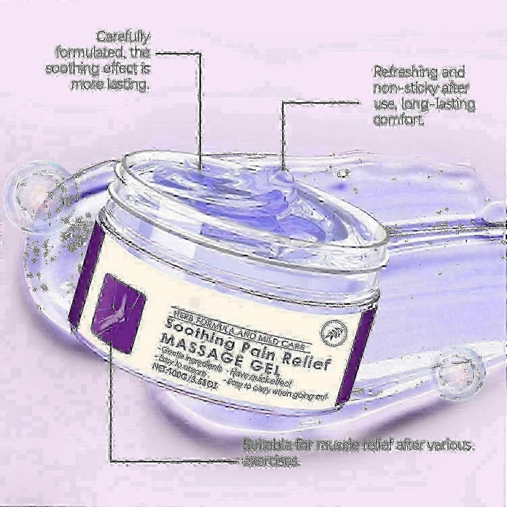 3pcs Joint Pain Relief Gel, Purple Gel for Whole Body Joint Activities, Soothes Knees, Lumbar, Neck, Hands and Feet