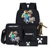 2024 My World Coolie Fear Backpack High School Junior High School Students Elementary School Boys and Girls Trendy Brand School Bag Endgame Person