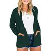 Damen S Langarm Strickjacke Einfarbig Lockerer Schnitt Pullover