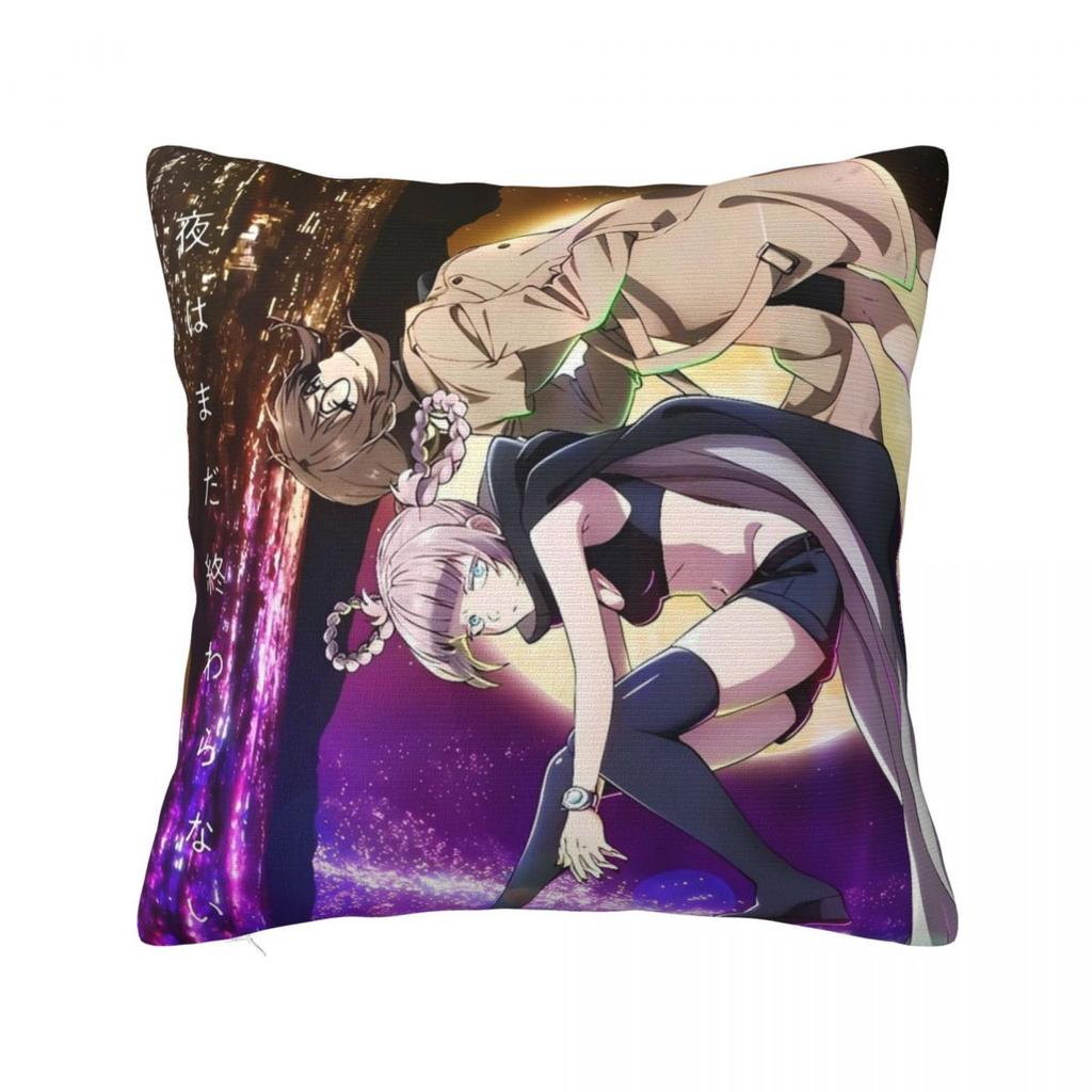 Pillow Cover Call Of The Night Anime Graphic Cushion Cover Kawaii Pillow Case For Sofa Car Home Decor Pillowcases