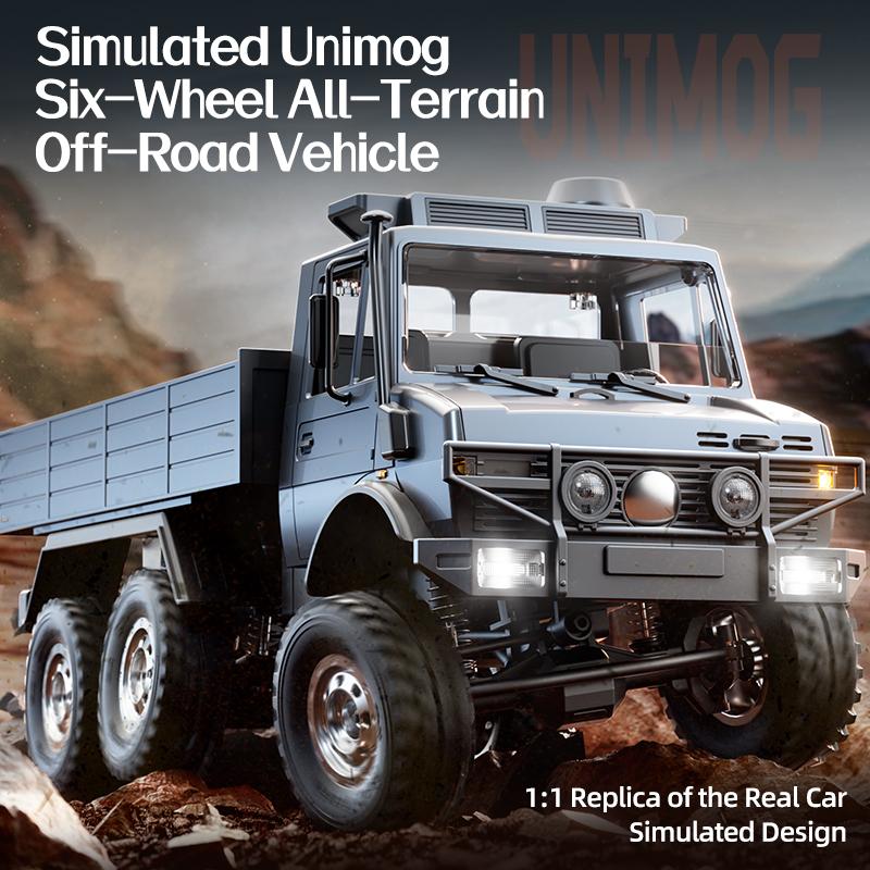 Jjrc C8823 1/18 2.4G Rc 6Wd Unimog Rc Truck Off-Road Vehicle Remote Control Car Esc 370 Motor Simulated Car Model Toys