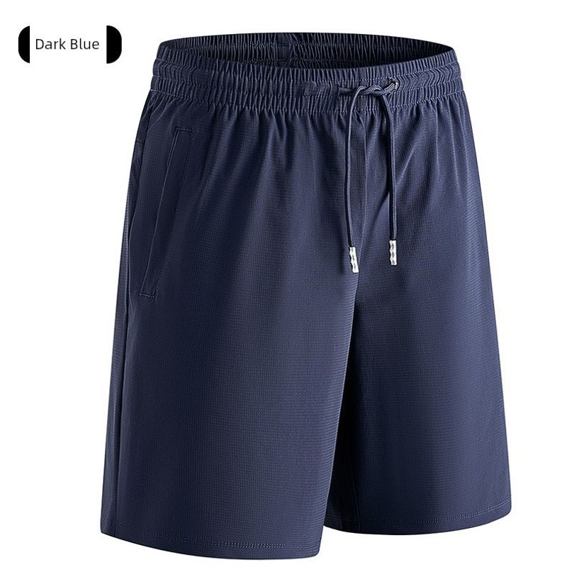 7A Antibacterial Summer Ice Silk Shorts Foreign Trade Men's Loose Casual Fifth Pants Plus size Quick-Drying Ultra-Thin Sweat pants