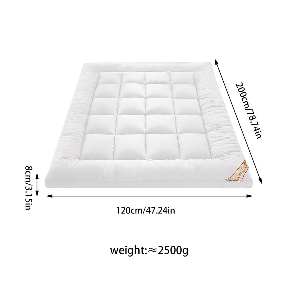 Soft Down Mattress Car Sleeping Mat Tatami Breathable Thickened Non-slip Thickened 8cm 1.2m 1.5m Soft Cushion Quilt Tatami Mat