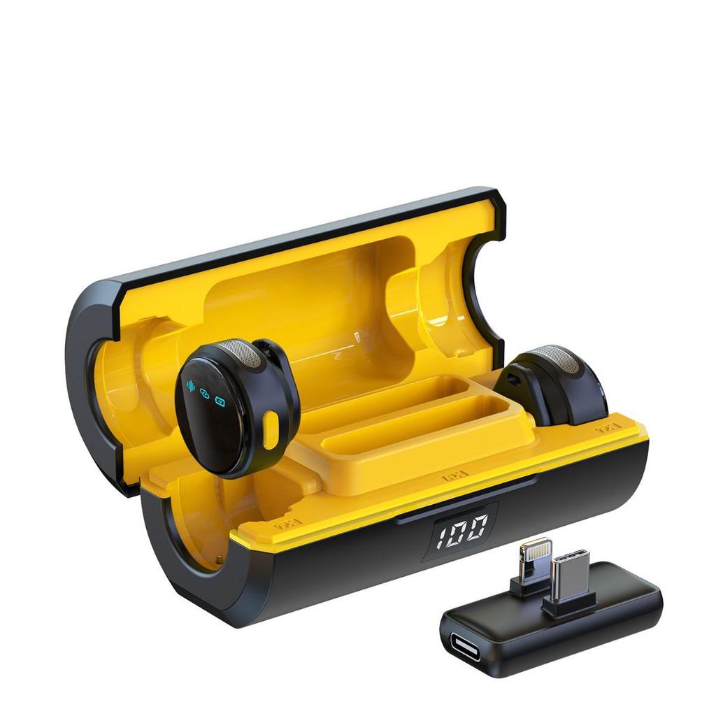 Q18 Magnetic Wireless Collar Microphone with Noise Reduction for Live Broadcast & VLOG