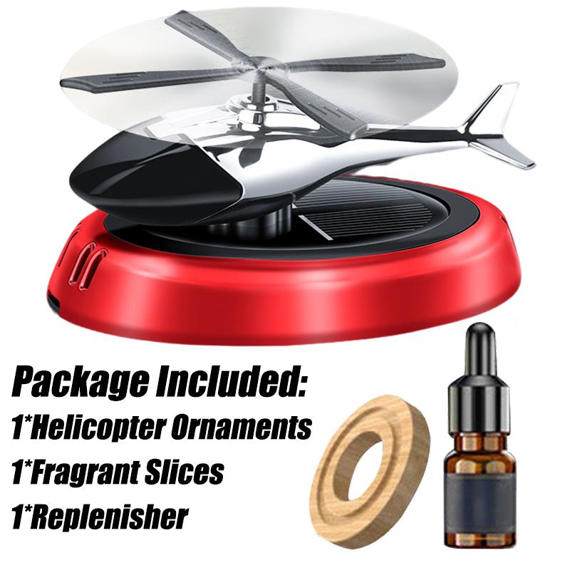 Helicopter Solar Rotating Car Perfume Diffuser Air Freshener Ornaments Car Fragrance Decoration Deodorant Perfume Cars Diffuser