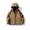 Unisex Trendy Three-in-One Waterproof Jacket for Autumn/Winter Outdoor Activities, Color-Blocked Design for Couples