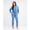 Women's Slim Fit Fashion Bandage Jeans Jumpsuit