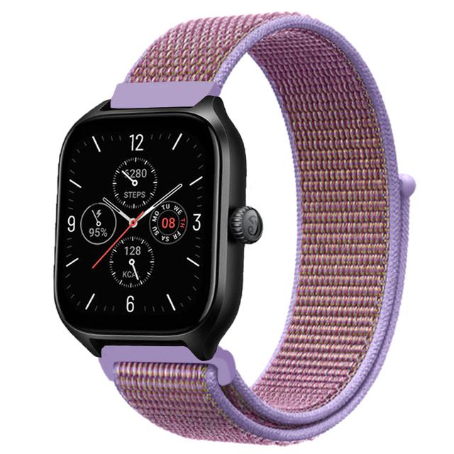 20mm 22mm Nylon Loop Band For Amazfit GTS 4/3/3pro/2e/GTS 2 Mini/GTR 4 47mm/GTR 2/Stratos 2 3 Strap For Amazfit Bip 3 Pro Correa