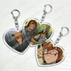 YKMET Game Love Boyfriend To Death Heart Shape Keychain for Accessories Pet Strade Ren Keyring Jewelry Friends Fans Gamers Gifts