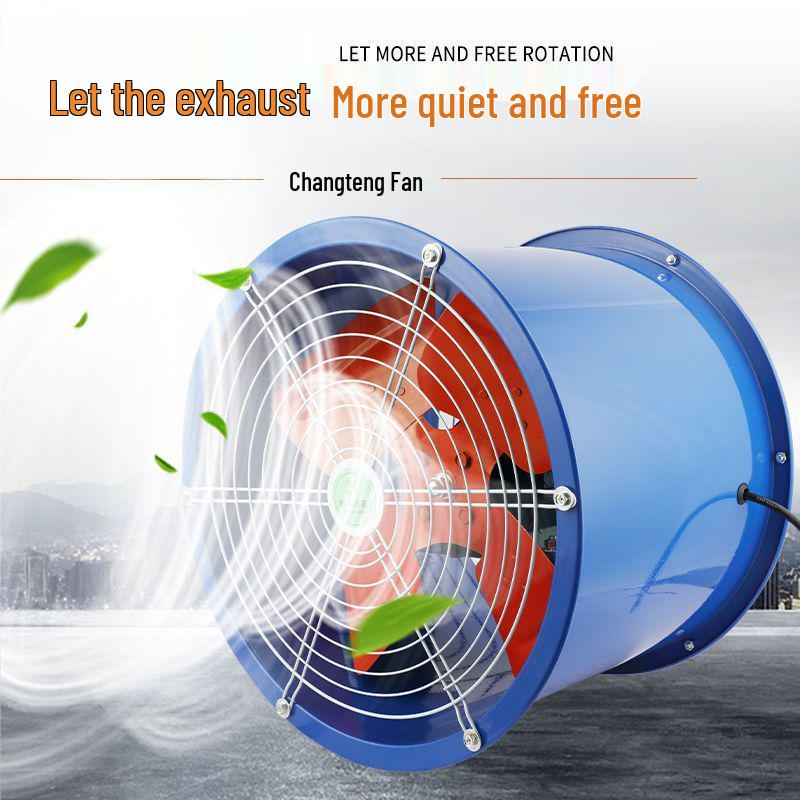 Industrial Axial Fan 220V/380V for Workshop & Kitchen: Powerful Low-Noise Ventilation & Smoke Extraction